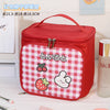 Red plaid strawberry rabbit