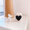 Headphone case - heart - pony pendant - apricot / airpods 1st generation/2nd generation