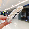 Pearl lace headband [white]