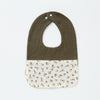 Small broken flowers (color-block gauze u-shaped saliva towel)