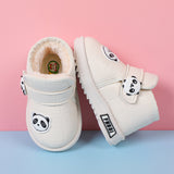 Toddler shoes girls baby shoes boys shoes soft bottom baby autumn and winter baby warm leather cotton shoes plus velvet Martin boots