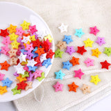 Colorful stars mini button baby hand-painted DIY decorative button baby sweater cardigan button