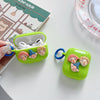 Headphone cover - ugly baby - with blue circle - green / airpods third generation