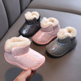 Baby Snow Boots Winter Baby Fleece Boots Girls Shoes Boys Cotton Boots Children Children Waterproof Cotton Shoes