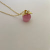 Pink cat eye necklace