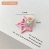 4#pink star hairpin