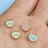 7mm cat head button mini button small cloth bjd cotton doll clothing accessories baby with accessories super small kitten