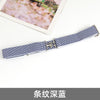 Striped dark blue / circumference 55 to 85cm adjustable
