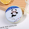 1 round white bear