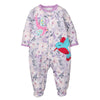 Purple flower bird / 3m-12m 8 pieces in one hand