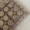 1#【snowflake pearl diamond gold】 / 18mm【weight 3.37g】