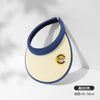 White pvc headband with blue edge / one size fits all (3-12 years old)