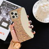 Coarse flashing half mirror - gold / iphone 6/6s