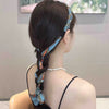 2# retro ribbon headband - blue