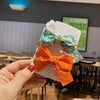 2#blue flower orange-cardboard 2 packs