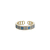 [blue and gray checkerboard] open ring