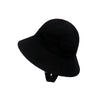 Black - washed cotton pot hat / s (45cm 3 months - 9 months))