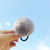 Gray single ball hair rope