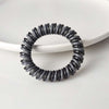 Double-strand telephone cord hair tie-gray