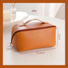 Brown / pu makeup bag