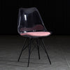Pink-black metal legs / 40*40*85cm