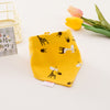 Triangular scarf - yellow deer