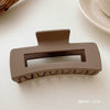 4# dark coffee square clip