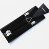 Silver clip four clips cross black 2.5cm width-100cm length