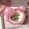 Pink bear headband