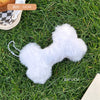 1# plush bone pendant
