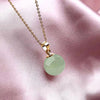 12mm [imitation hetian jade] gold pendant [without chain]