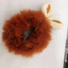 12#dark brown rabbit ears
