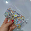 1# light color spiral small circle-100 packs