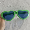 Huge heart green glasses