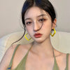 Yellow earrings