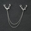 Silver deer head