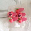 2-34 strawberry bear head set of 5