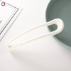 U-shaped frosted hairpin-milk white / qiyue factory direct sales