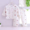 Pink monkey suit on white background / 52cm recommended 0-1 month