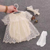 Lace short sleeve + hollow socks / 66 yards wear 0-3 months 5-11 catties