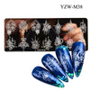 Yzw-m38 / 100*40mm blue film white background