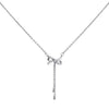 Bow tassel necklace