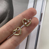 1#【golden hollow heart】 / 20l=12.5 mm