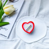 White bracket-love rotation bonjour-red