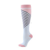 Pink black and white diagonal stripes / small size