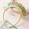 Glitter headband - gold 10pcs / conventional
