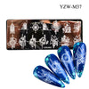 Yzw-m37 / 100*40mm blue film white background