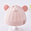Pink (bear tire cap) ♉jiaer♉ / 0-3 months/hat circumference 32-40cm