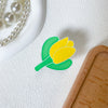 Metal stand - palm tulip - yellow