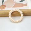Frosted large telephone cord - beige